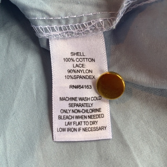 Andrew Marc New York Lace Shoulder Bell Sleeve Top - Picture 6 of 9